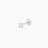 Mel Silver Flatback Stud | Penny Pairs
