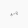 Mon Silver Flatback Stud | Penny Pairs