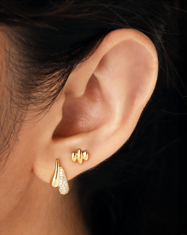 Romy Gold Flatback Stud