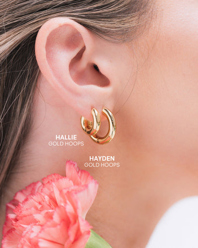 Hayden Gold Hoops