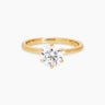 Rowena Diamond Yellow Gold Ring | Penny Pairs