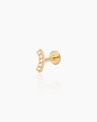 Sia Gold Flatback Stud