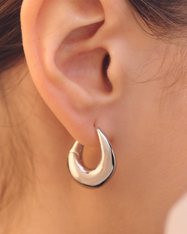 Frida Silver Hoops | Penny Pairs