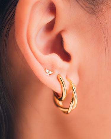Twilly Gold Hoops | Penny Pairs