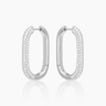 Vania Silver Hoops | Penny Pairs