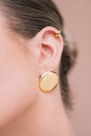 Amber Gold Studs