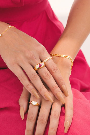 Carrie Gold Ring | Penny Pairs