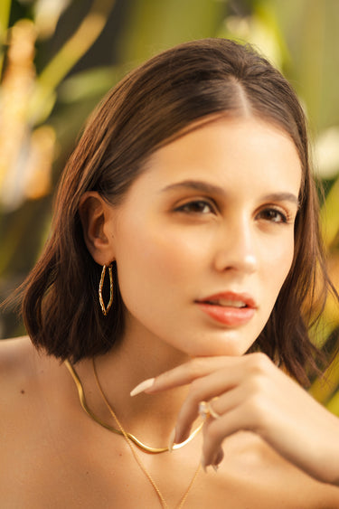 Carmel Gold Hoops | Penny Pairs