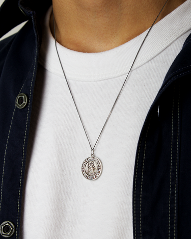 St. Christopher Silver Pendant