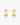 Brielle Gold Drop Studs | Penny Pairs
