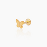 Fae Gold Flatback Stud | Penny Pairs
