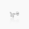 Fae Silver Flatback Stud | Penny Pairs