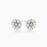 Flora Silver Studs | Penny Pairs