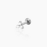 Ina Diamond White Gold Flatback Stud | Penny Pairs