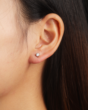 Linda Lab Grown Diamond Gold Studs | Penny Pairs