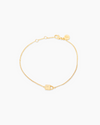 Lock and Key Gold Bracelet Set