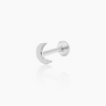 Lua Silver Flatback Stud | Penny Pairs