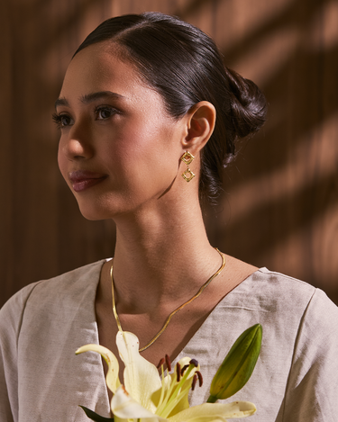 Mariela Gold Studs | Penny Pairs