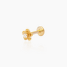 Mika Gold Flatback Stud | Penny Pairs