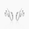 Miranda Silver Hoops | Penny Pairs