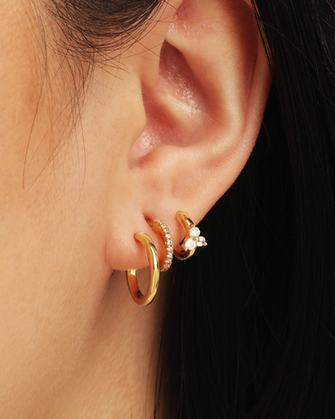 Miranda Silver Hoops | Penny Pairs