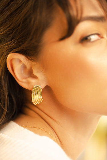 Patricia Gold Studs | Penny Pairs