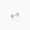 Rue Silver Flatback Stud | Penny Pairs