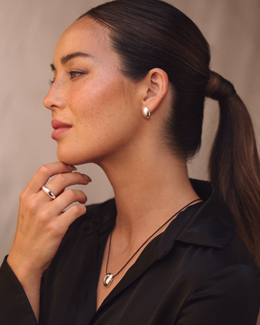 Monroe Silver Studs | Penny Pairs