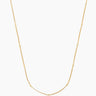 The Louisa Necklace, a classic gold beaded chain that offers an ultra-stackable minimalist style