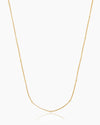 The Louisa Necklace, a classic gold beaded chain that offers an ultra-stackable minimalist style