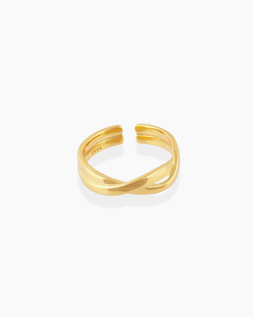 Avelen Gold Plated Adjustable Ring