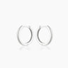 Ada Silver Hoops | Penny Pairs
