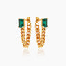 Elia Gold Chain Studs | Penny Pairs