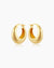 The Hailey Hoops, chunky yet elegant gold hoop earrings