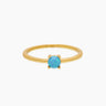 Aqua Opal Gold Ring | Penny Pairs