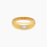 Crystal Dome Gold Ring | Penny Pairs