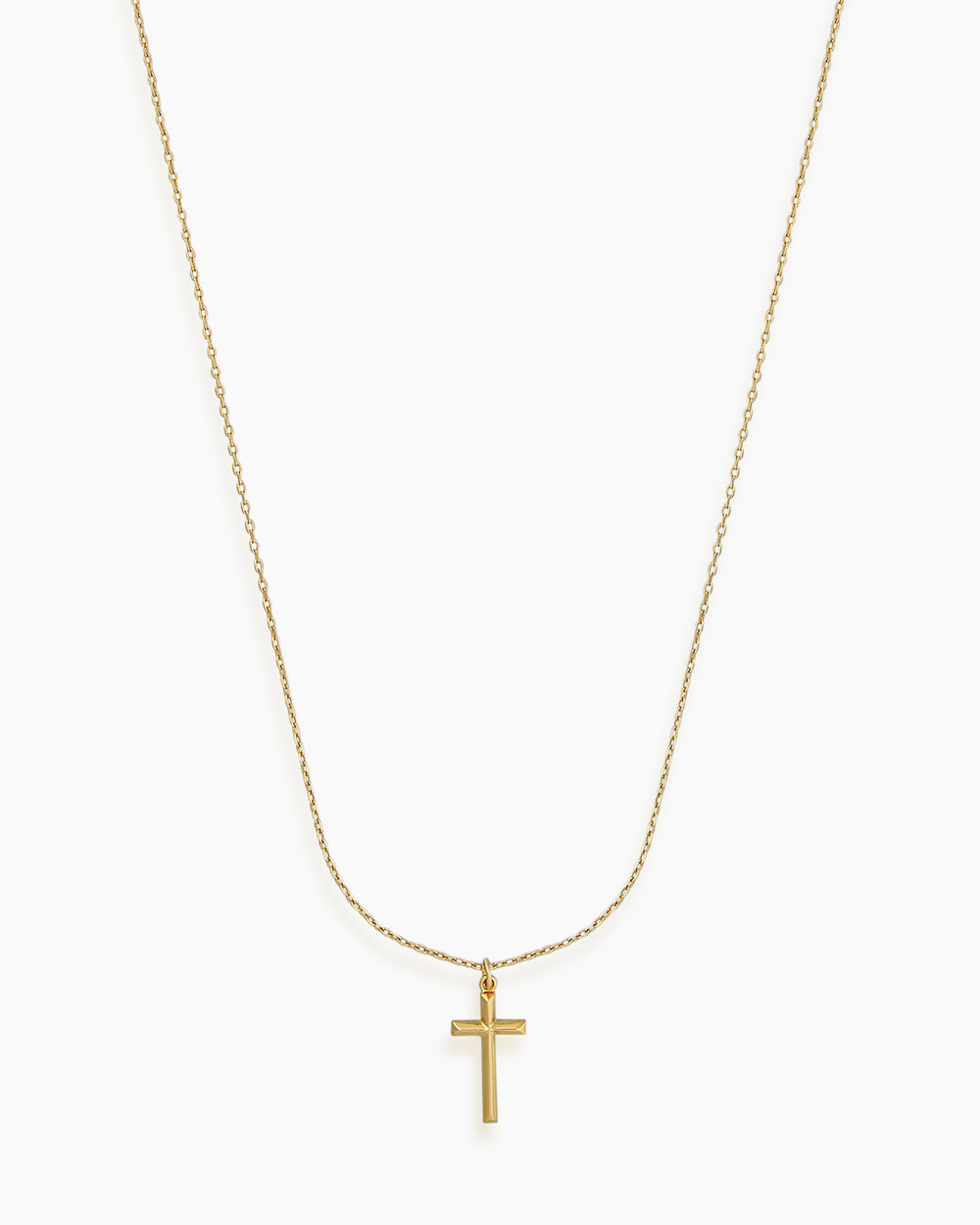 Large Cross 14k Yellow Gold Pendant Necklace in White Diamond | Kendra Scott