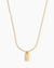 Engravable Gold Tag Necklace