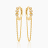 Arabella Gold Chain Huggies | Penny Pairs