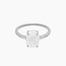 Luna Moonstone Silver Ring | Penny Pairs