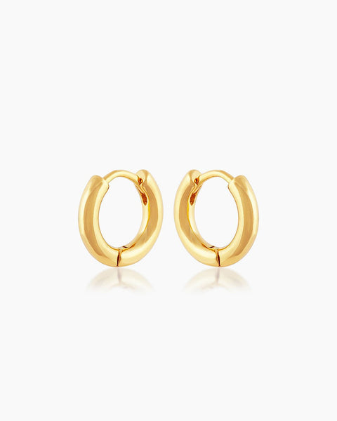 18K Square Crease Stud Earrings – Mia Ava