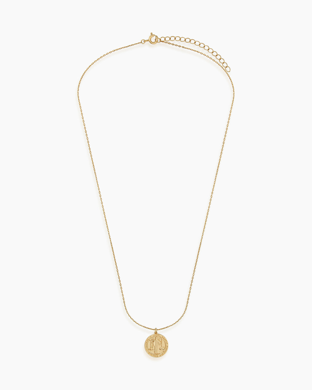 Gold Caesar Coin Necklace